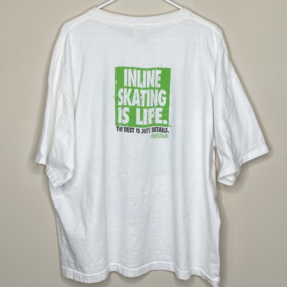 VTG 1994 Big Ball Sports Inline Skating Graphic Tee XXL “Inline Skating is Life” - Picture 2 of 8